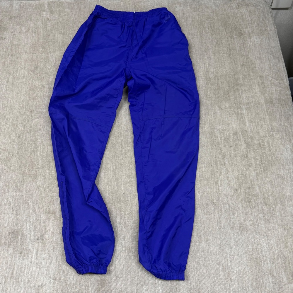Vintage Nike Track Pants Mens Small Purple Nylon Windbreaker 90s Y2K